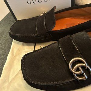 Gucci suede loafer